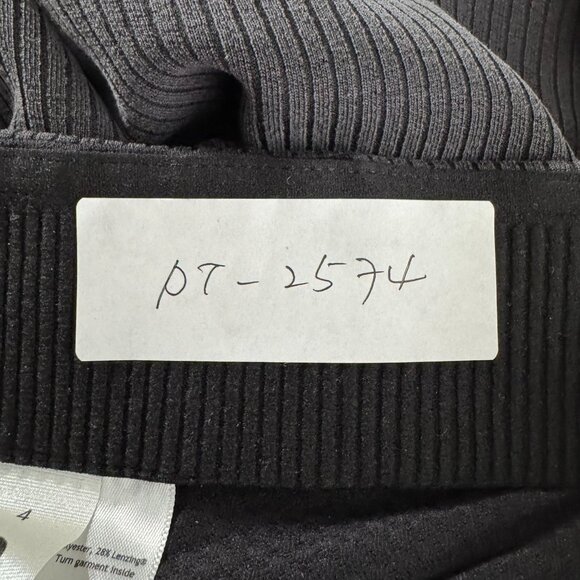 Lululemon Ribbed Softstreme Flared Pant Size 4 Charcoal Gray Pull On PT-2574 - Picture 7 of 12